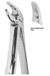 Extracting Forceps With Anatomically Shaped