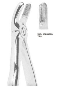 Extracting Forceps With Anatomically Shaped