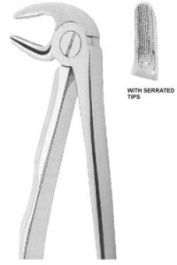 Extracting Forceps With Anatomically Shaped
